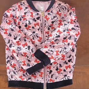 Disney Collection By TUTU COUTURE Girls 7/8 Minnie Bomber Jacket